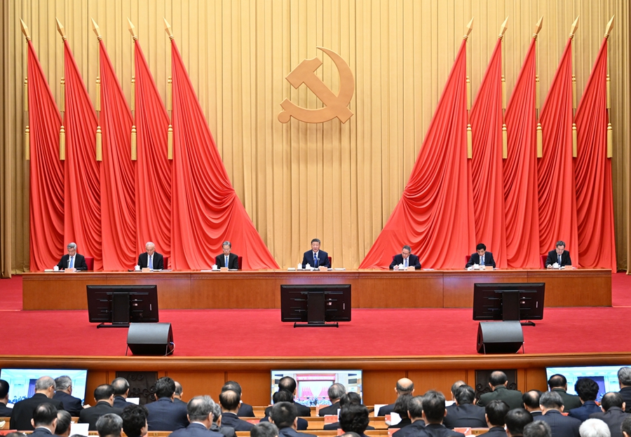 ??1月6日，中共中央總書記、國家主席、中央軍委主席習(xí)近平在中國共產(chǎn)黨第二十屆中央紀(jì)律檢查委員會第四次全體會議上發(fā)表重要講話。李強(qiáng)、趙樂際、王滬寧、蔡奇、丁薛祥、李希出席會議。